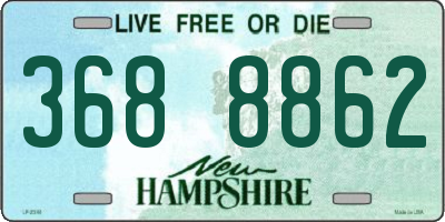 NH license plate 3688862
