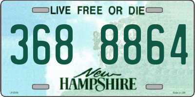 NH license plate 3688864