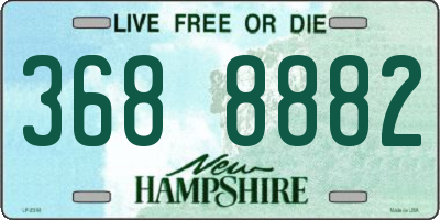 NH license plate 3688882