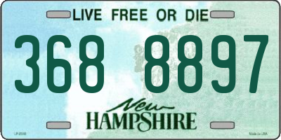 NH license plate 3688897