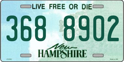 NH license plate 3688902