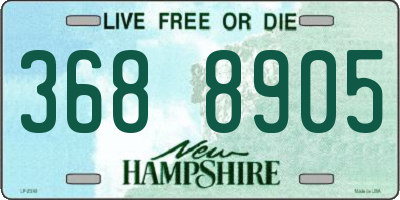 NH license plate 3688905