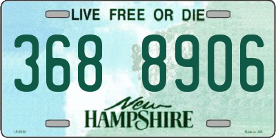 NH license plate 3688906