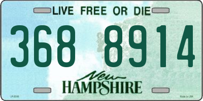 NH license plate 3688914