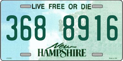 NH license plate 3688916