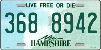 NH license plate 3688942