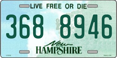 NH license plate 3688946