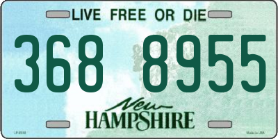NH license plate 3688955