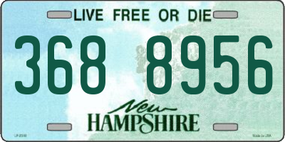 NH license plate 3688956