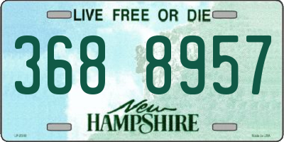 NH license plate 3688957