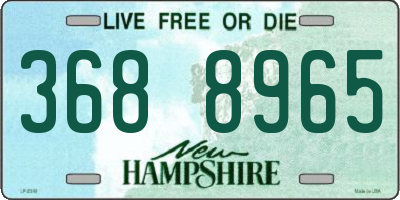 NH license plate 3688965