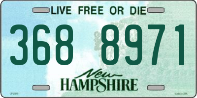 NH license plate 3688971