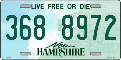 NH license plate 3688972