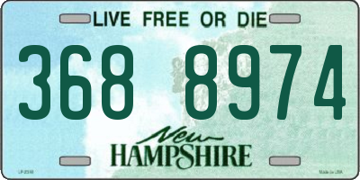 NH license plate 3688974