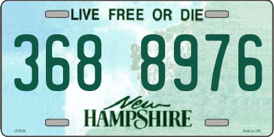 NH license plate 3688976