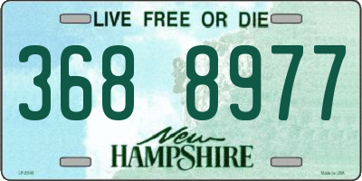 NH license plate 3688977