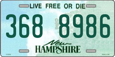 NH license plate 3688986
