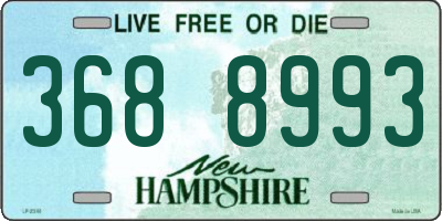 NH license plate 3688993