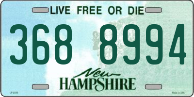 NH license plate 3688994