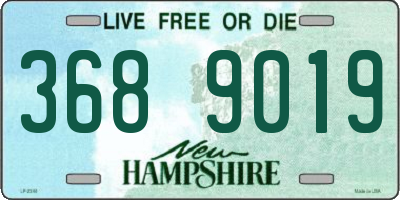 NH license plate 3689019