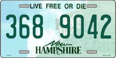 NH license plate 3689042