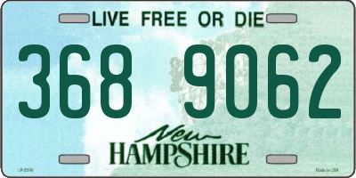 NH license plate 3689062