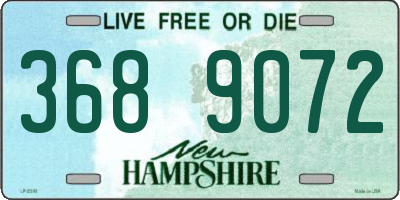 NH license plate 3689072
