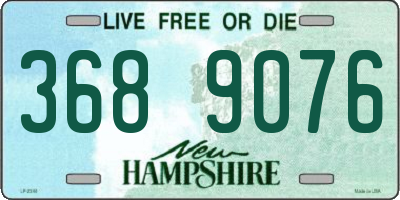 NH license plate 3689076