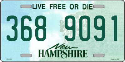 NH license plate 3689091