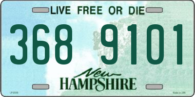 NH license plate 3689101