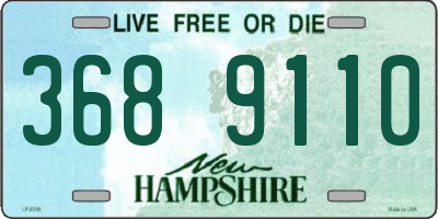 NH license plate 3689110