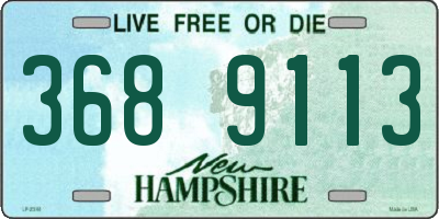 NH license plate 3689113