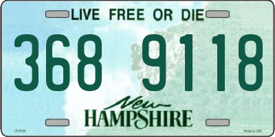 NH license plate 3689118