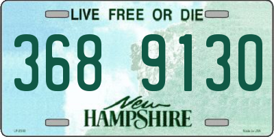NH license plate 3689130