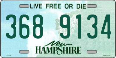 NH license plate 3689134