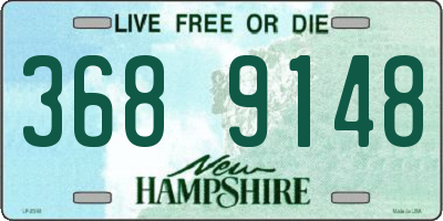 NH license plate 3689148