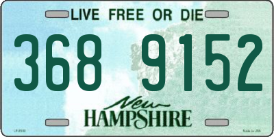 NH license plate 3689152