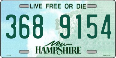 NH license plate 3689154