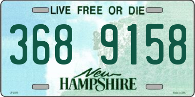 NH license plate 3689158