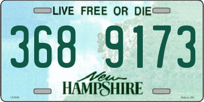 NH license plate 3689173