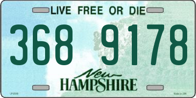 NH license plate 3689178
