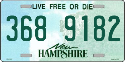 NH license plate 3689182