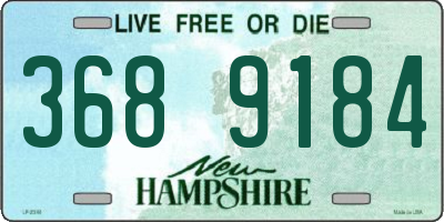NH license plate 3689184