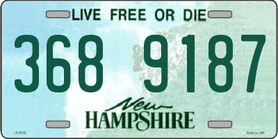 NH license plate 3689187