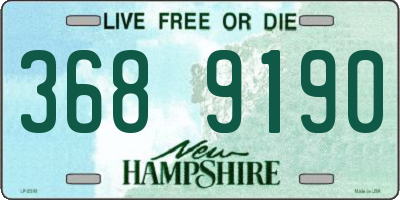 NH license plate 3689190