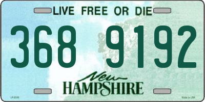 NH license plate 3689192