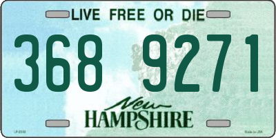 NH license plate 3689271