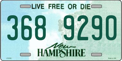 NH license plate 3689290