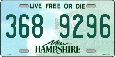 NH license plate 3689296