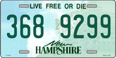 NH license plate 3689299